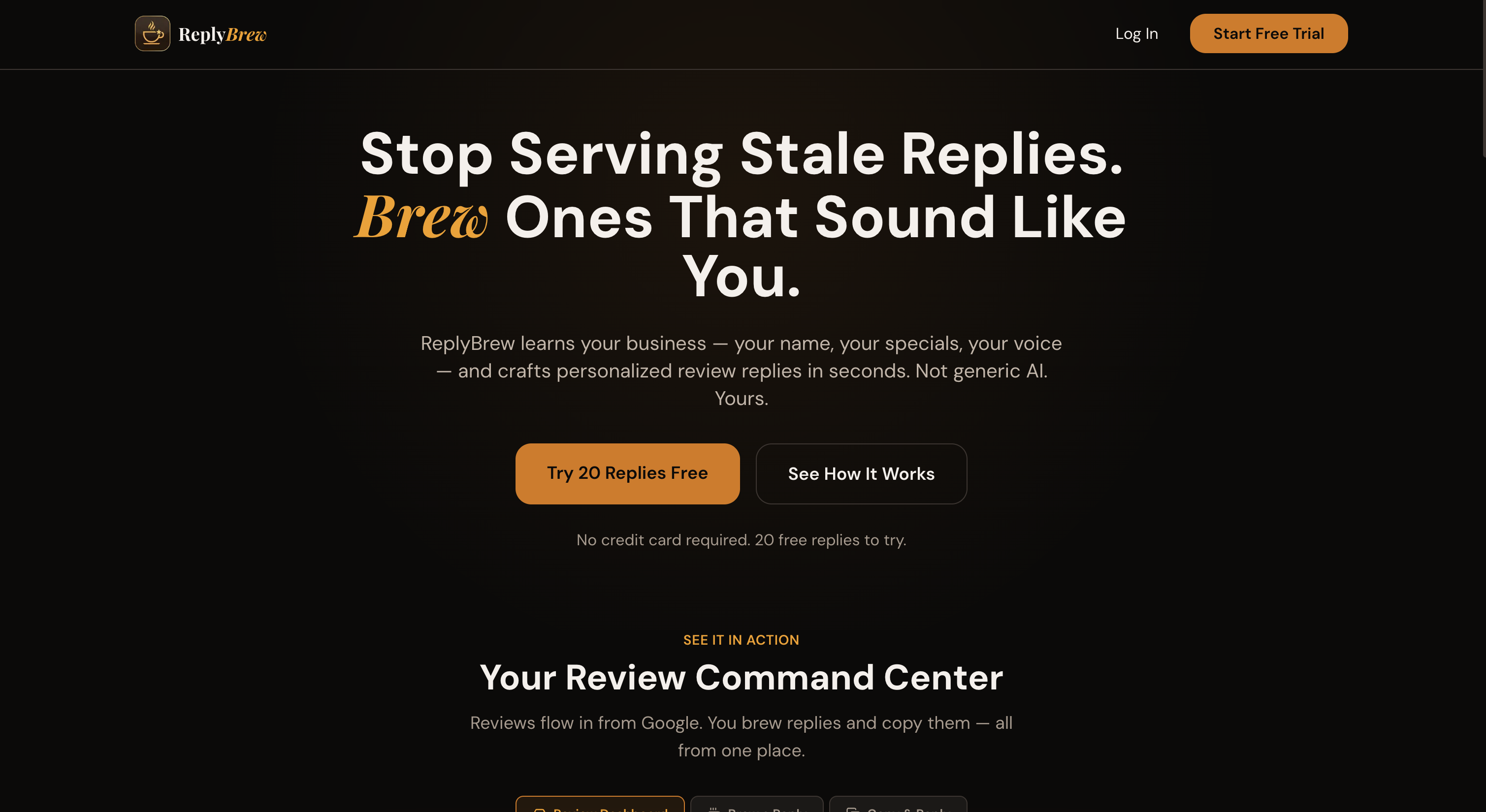 ReplyBrew screenshot