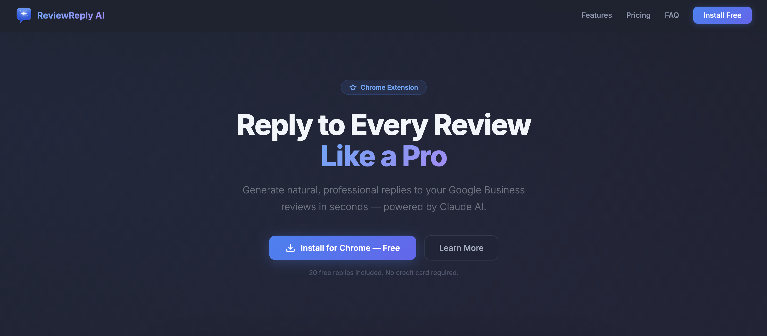 ReviewReply screenshot